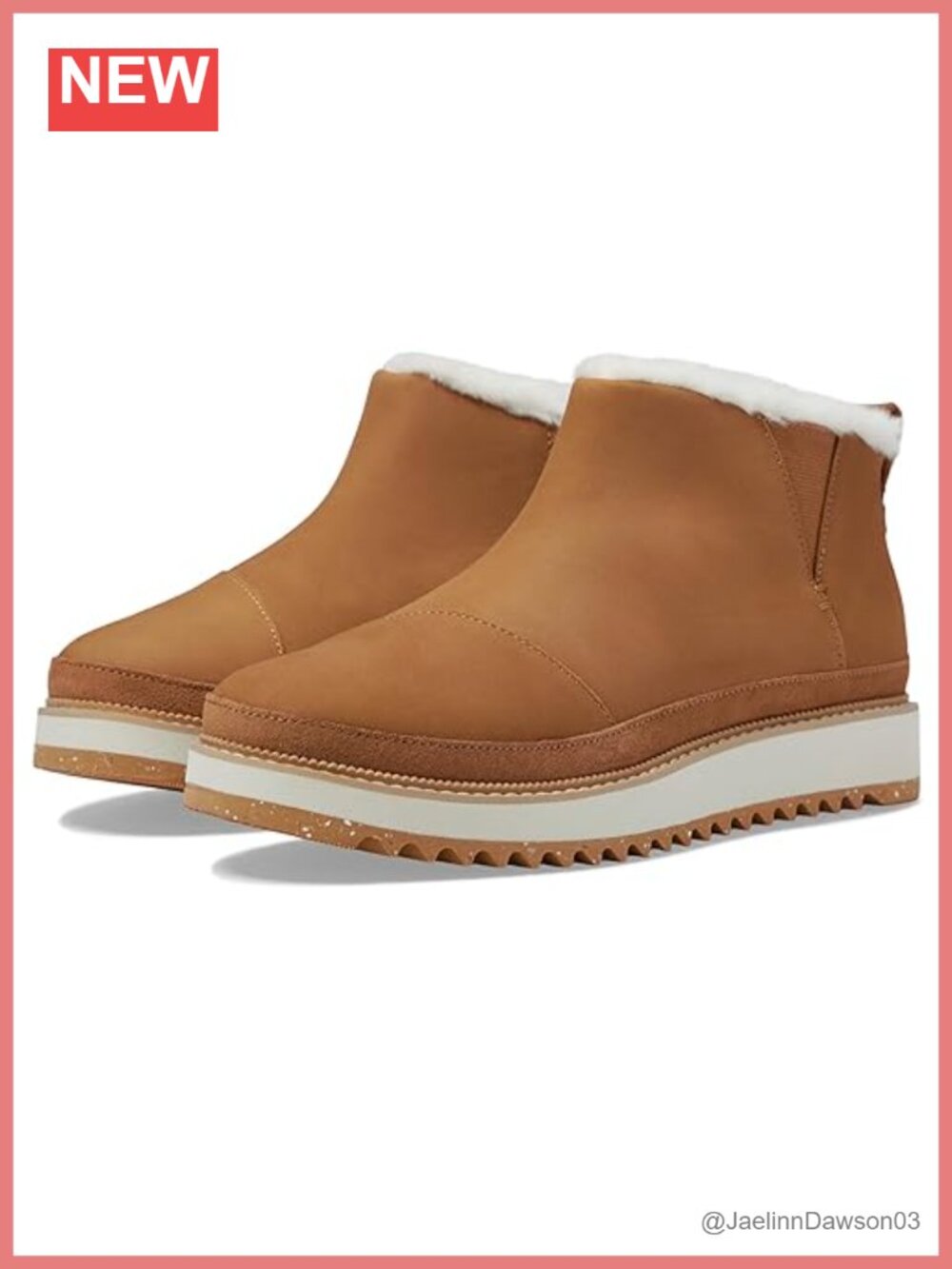 Women's Water Resistant Ankle Boots with Faux Fur Lining and Zip Closure